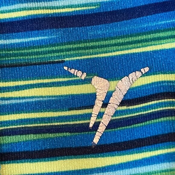 Old Navy Active S Blue Striped Racerback Athletic Tank For Women - Picture 5 of 9